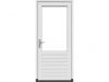 Stapeldorpeldeur - rechtsdraaiend - 93x216,9 + kozijn 103,8x226,3 cm - wit (incl. DTS en deurbeslag)