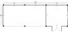 Douglas buitenverblijf platdak Stavanger type XL - 1100x372 cm - samenstelling 4 - onbehandeld