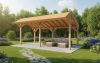 YARD Outdoor SUBLIME kapschuur 600x250 cm Douglas blank
