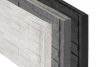 Onderplaten antraciet Leisteenmotief 3,5x36x184 cm