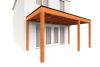 Trendhout Aanbouwveranda Modena 550x300 cm - model rechts