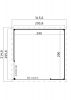 Tuinhuis Julia 295x295 cm - Green Grey gecoat