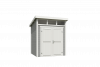 Outdoor Life Kibo Tuinhuis 200x200 cm 28 mm vuren Platinum Grey-Wit gecoat