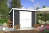 Tuinhuis Lotta 300x250 cm - Carbon Grey-Wit gecoat