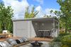 Outdoor Life Lars Tuinhuis 500x250 cm 28 mm vuren Platinum Grey gecoat