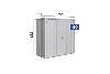 Biohort Metalen Tuinkast 191x83x182,5 cm