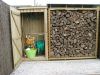 Tuinkast Lelie hout open