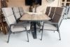 Tuinset Ambiance - tafel en 6 verstelbare stoelen incl. taupe kussens