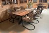 Tuinset Vivant - tafel en 6 swingstoelen