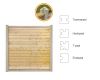 Betowood Scherm Vuren H185xB224 cm - geïmpregneerd