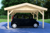 Carport 400x600 cm zadeldak