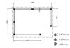 Lugarde Veranda VV11 420x300 cm - 28 mm - plattegrond