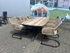 Tuinset Vivant - tafel en 6 swingstoelen