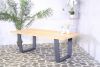 SenS-Line Winston teak tafel 220x100 cm met aluminium antraciet poten - Showmodel Numansdorp, Hoofddorp & Wommelgem