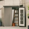 Biohort metalen multi opslagplaats Woodstock kwartsgrijs 157x102x199 cm