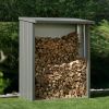 Biohort metalen multi opslagplaats Woodstock kwartsgrijs 157x102x199 cm