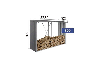 Biohort Metalen multi-opslagplaats Woodstock 300,7x102x199 cm
