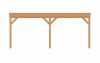 Aanbouw veranda Sublime plat dak - 600 x 300 cm