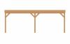 Aanbouw veranda Sublime plat dak - 700 x 300 cm