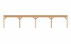 Aanbouw veranda Sublime plat dak - 1200 x 350 cm