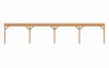 Aanbouw veranda Sublime plat dak - 1300 x 400 cm
