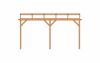 Aanbouw veranda Oblique schuin dak - 500 x 300 cm - Polycarbonaat