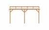 Aanbouw veranda Oblique schuin dak - 500 x 300 cm - Polycarbonaat