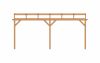 Aanbouw veranda Oblique schuin dak - 600 x 300 cm - Polycarbonaat