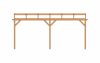 Aanbouw veranda Oblique schuin dak - 600 x 300 cm - Polycarbonaat