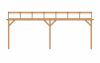 Aanbouw veranda Oblique schuin dak - 700 x 400 cm - Polycarbonaat