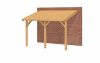 Aanbouw veranda Oblique schuin dak - 400 x 300 cm - Dakbeplanking