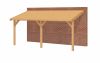 Aanbouw veranda Oblique schuin dak - 600 x 300 cm - Dakbeplanking