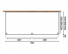 Aanbouw veranda Oblique schuin dak - 700 x 300 cm - Dakbeplanking