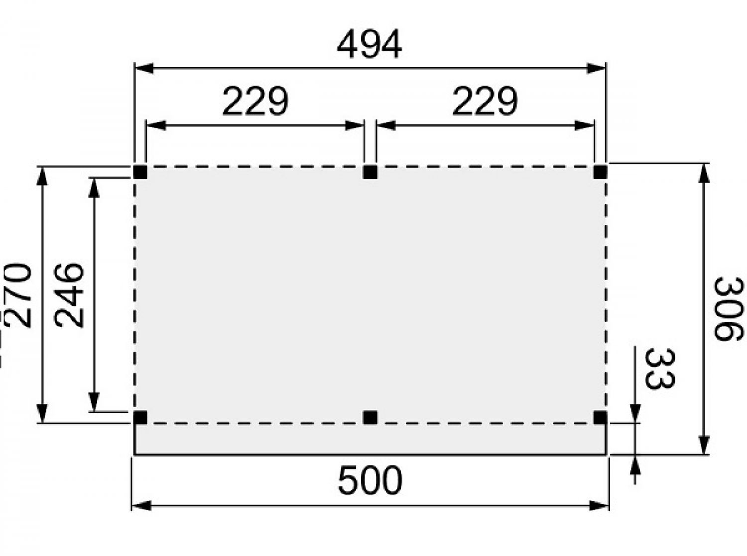 Woodvision buitenverblijf Comfort 500x305 cm geïmpregneerd