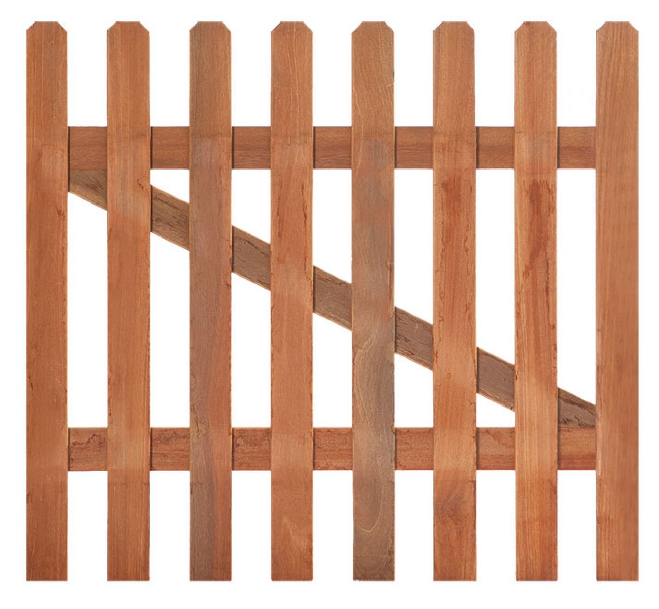 Tuinhekdeur hardhout recht H60xB100 cm