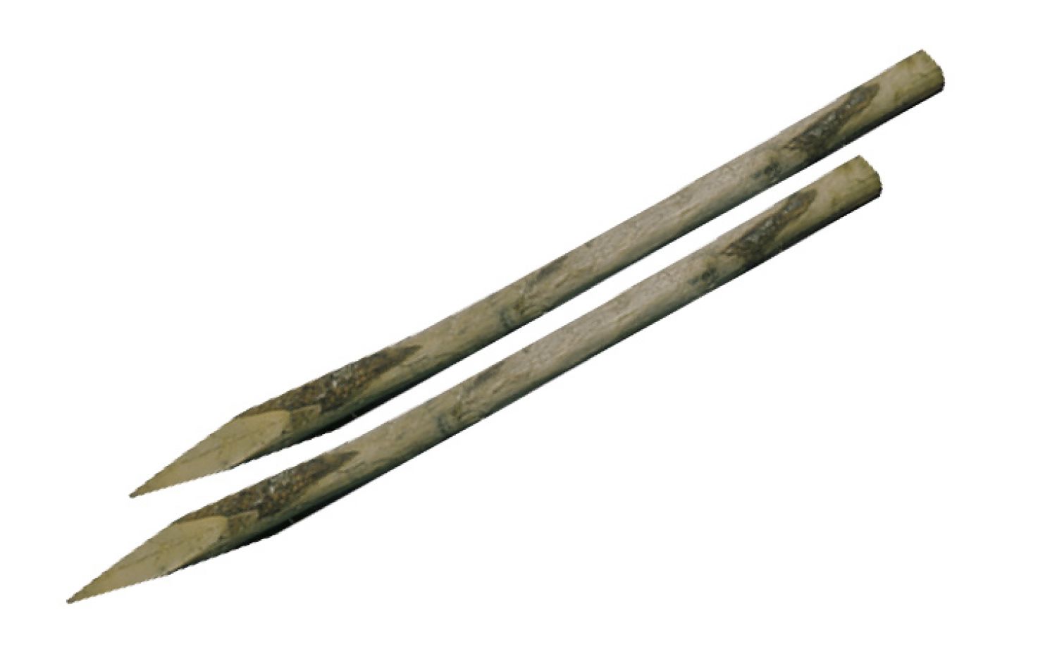 Ronde paal (geschild) 6/8x180 cm