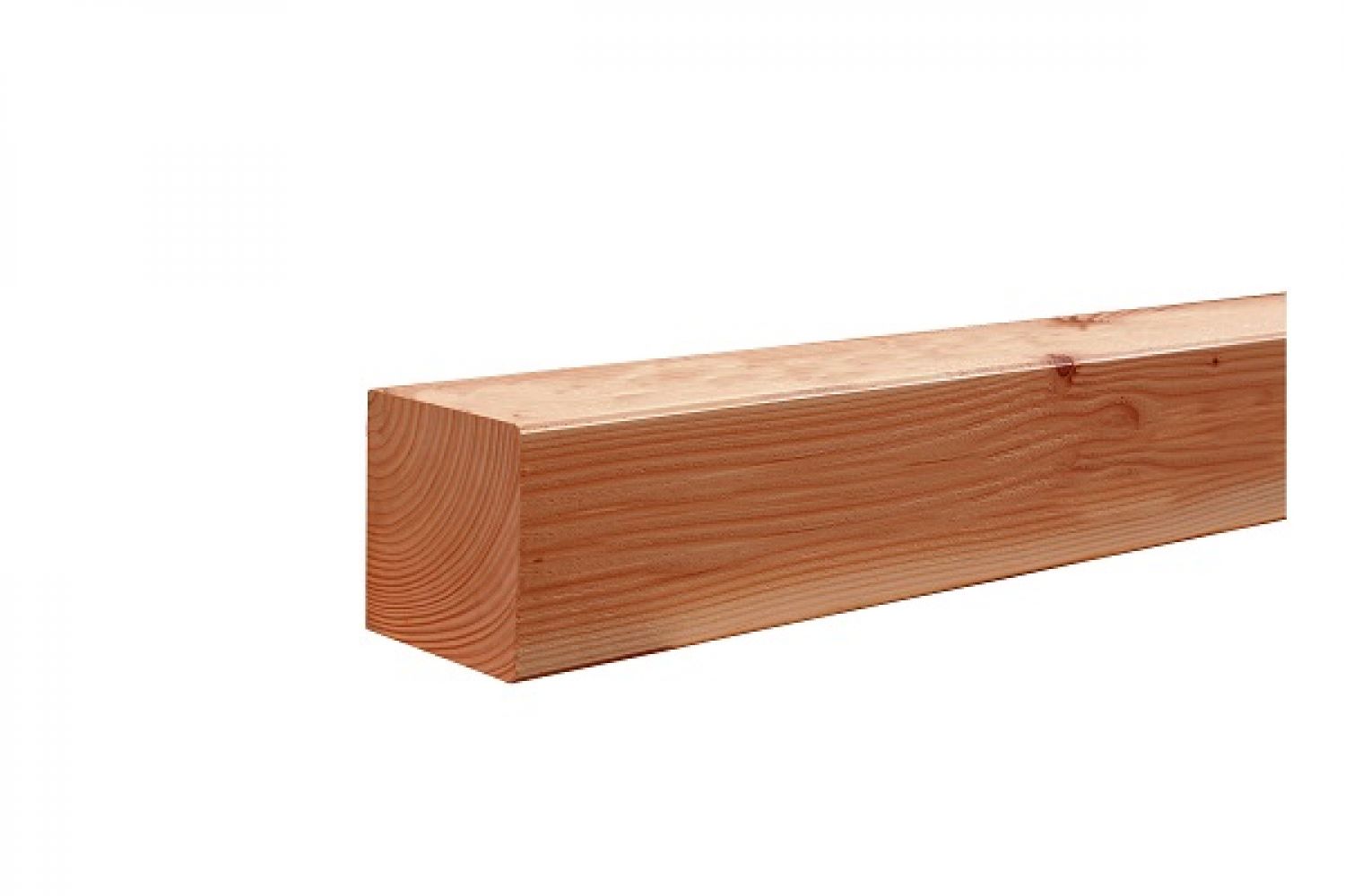 Geschaafde paal Douglas 14x14x400 cm - groen geïmpregneerd