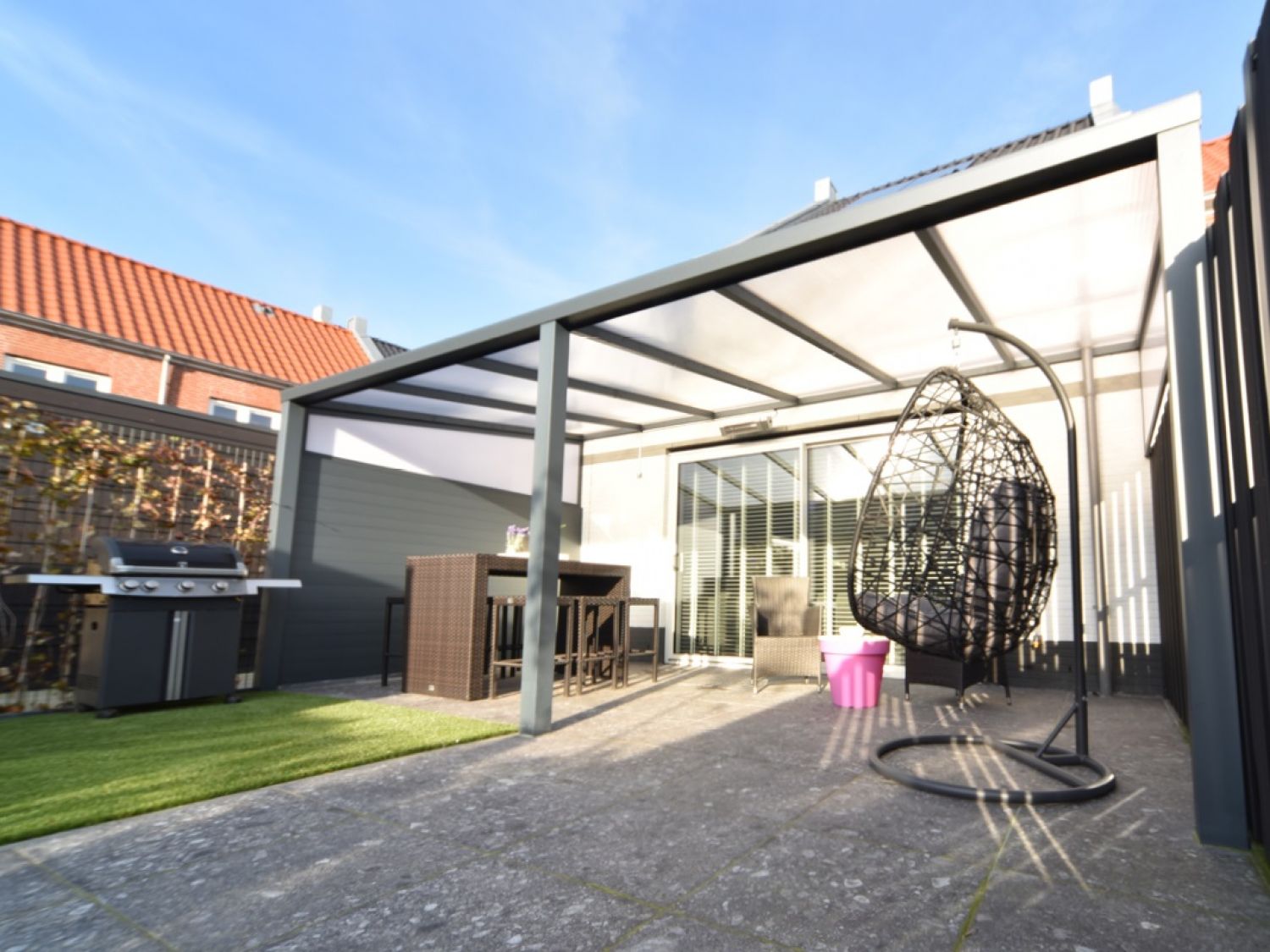 Greenline veranda 500x250 cm - polycarbonaat dak