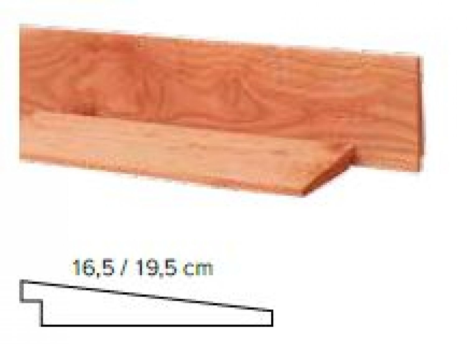 Zweeds Rabat Douglas 1,2-2,7x19,5x300 cm - groen geïmpregneerd