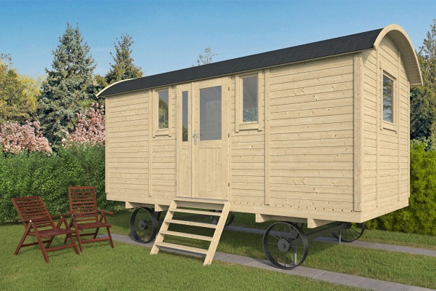 Pipowagen / Zigeunerwagen Patricia 240x480 cm
