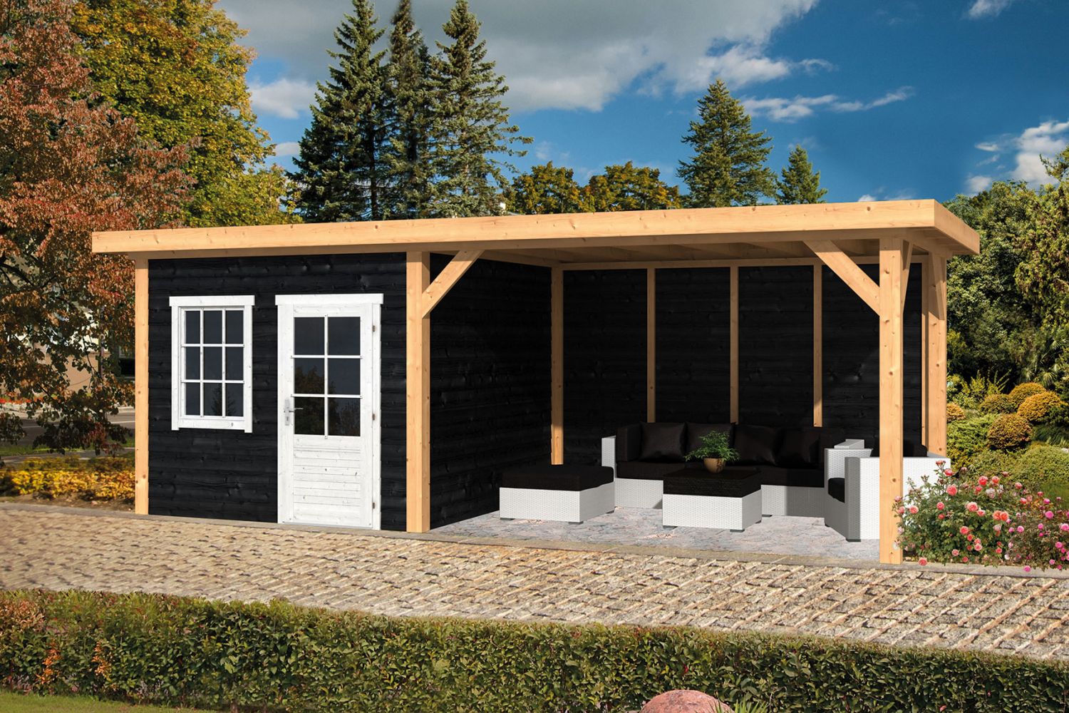 Zwart compact Belachelijk Tuindeco Lariks/Douglas buitenverblijf Holten - DIY ongezaagd houtpakket 740x350 cm | Van Kooten Zwart compact Belachelijk Tuindeco Lariks/Douglas buitenverblijf Holten - DIY ongezaagd houtpakket 740x350 cm | Van Kooten