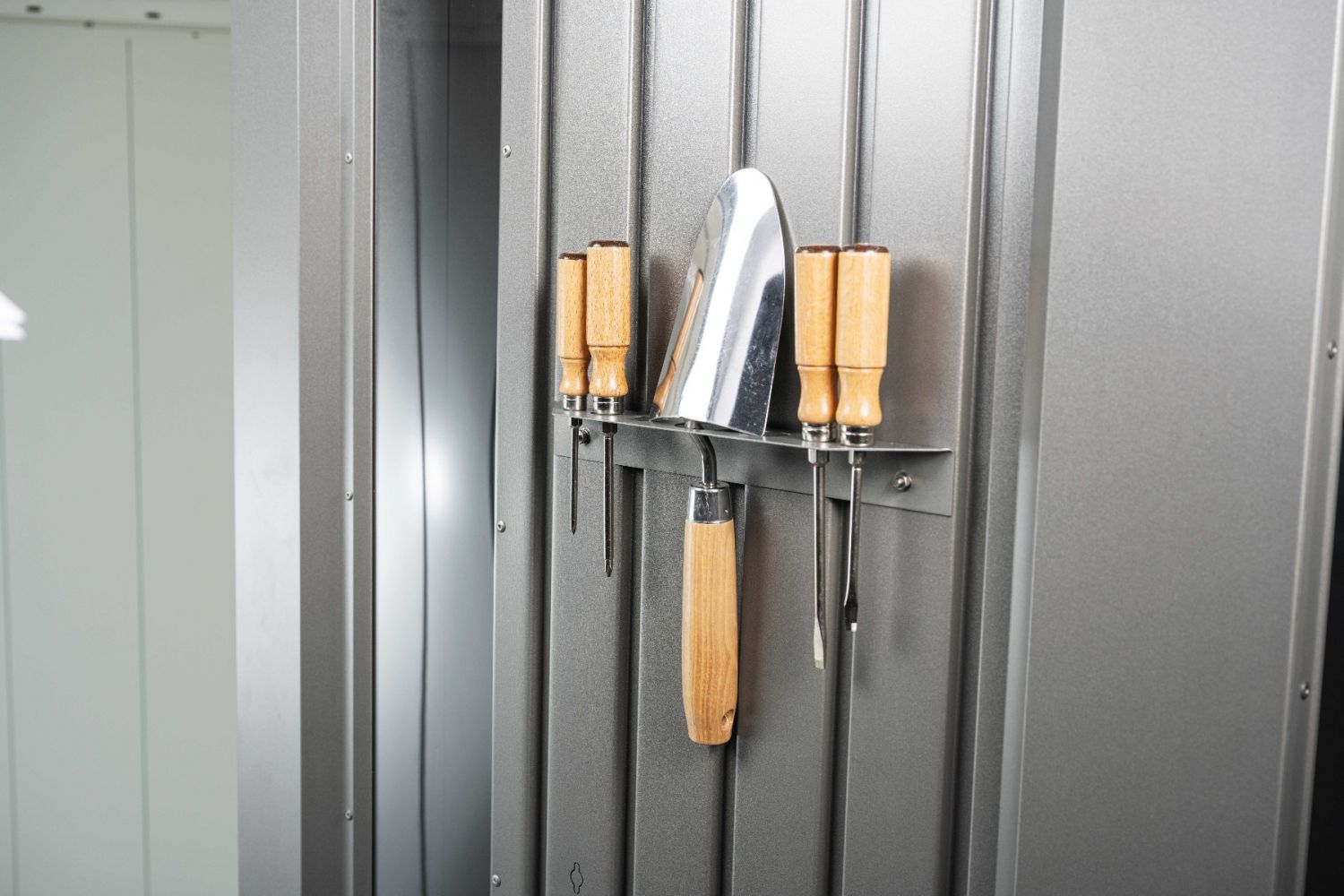 Metalen tuinhuis Neo 1A 180x180 cm - Donkergrijs