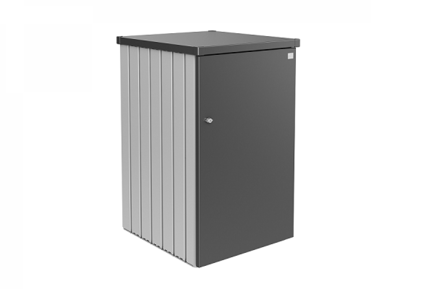 Biohort metalen containerberging Alex zilver/donkergrijs