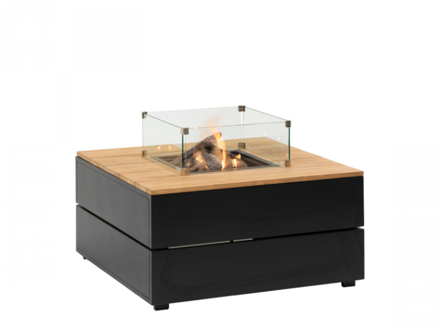 Cosipure 100 zwart/teak 100x100x50 cm