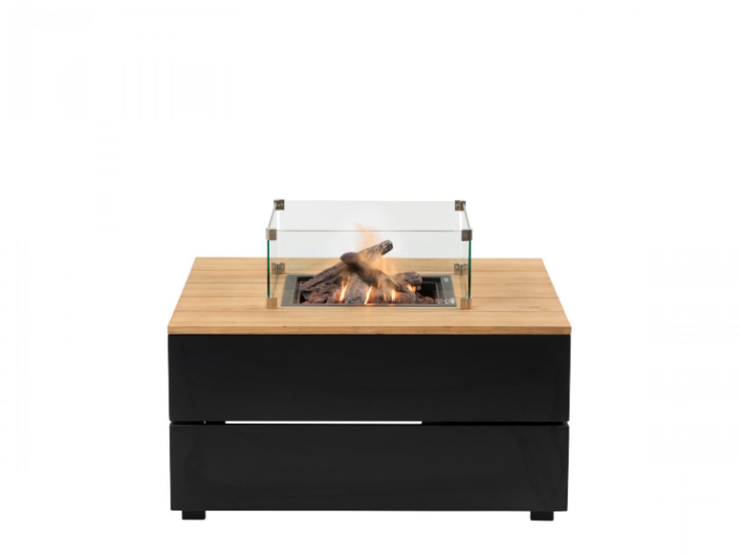 Cosipure 100 zwart/teak 100x100x50 cm
