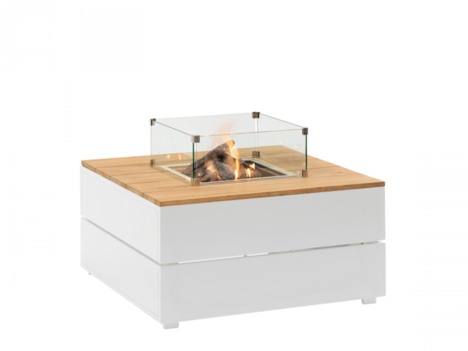 Cosipure 100 wit/teak 100x100x50 cm
