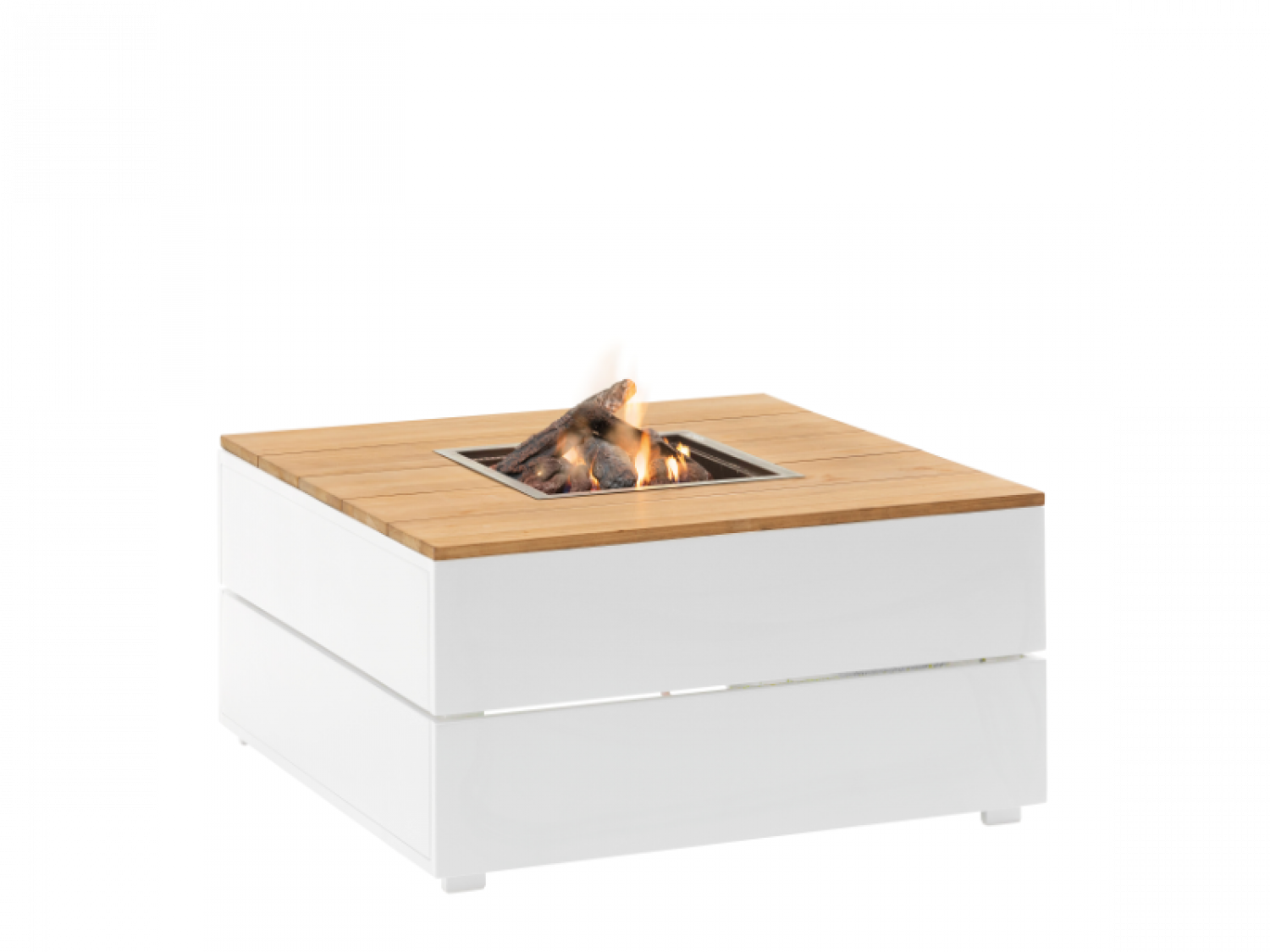 Cosipure 100 wit/teak 100x100x50 cm