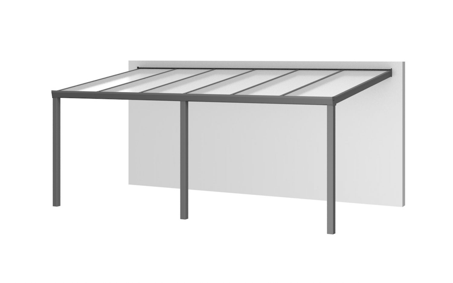 Aluminium aanbouwveranda Velvetline 600x350 cm - Polycarbonaat dak