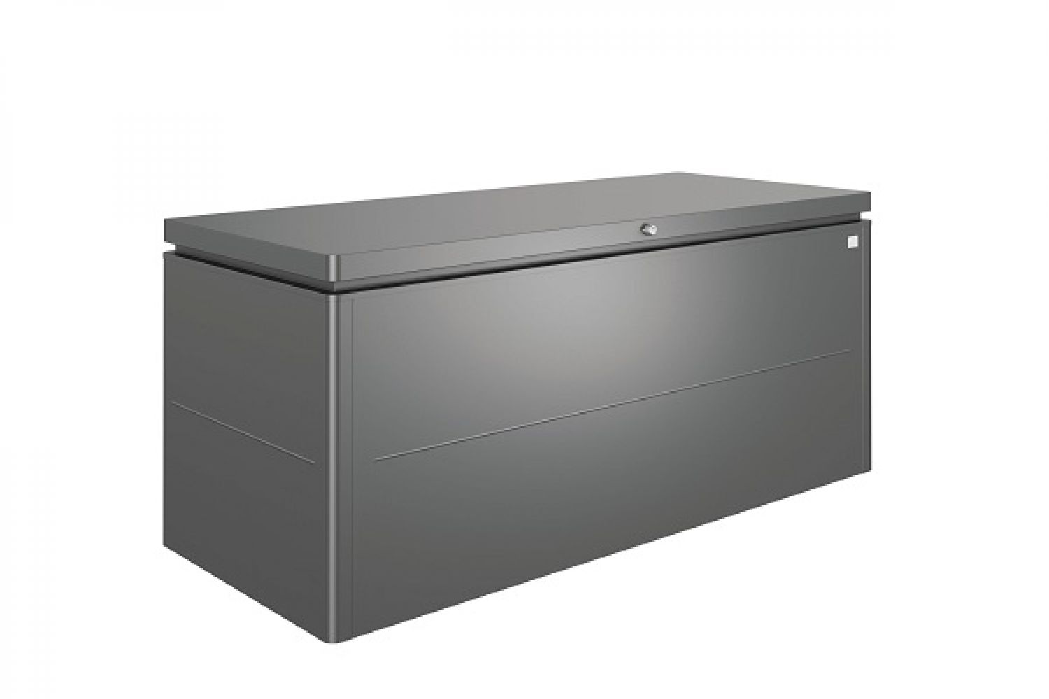 Metalen Loungebox 200x84x88.5 cm - zwart