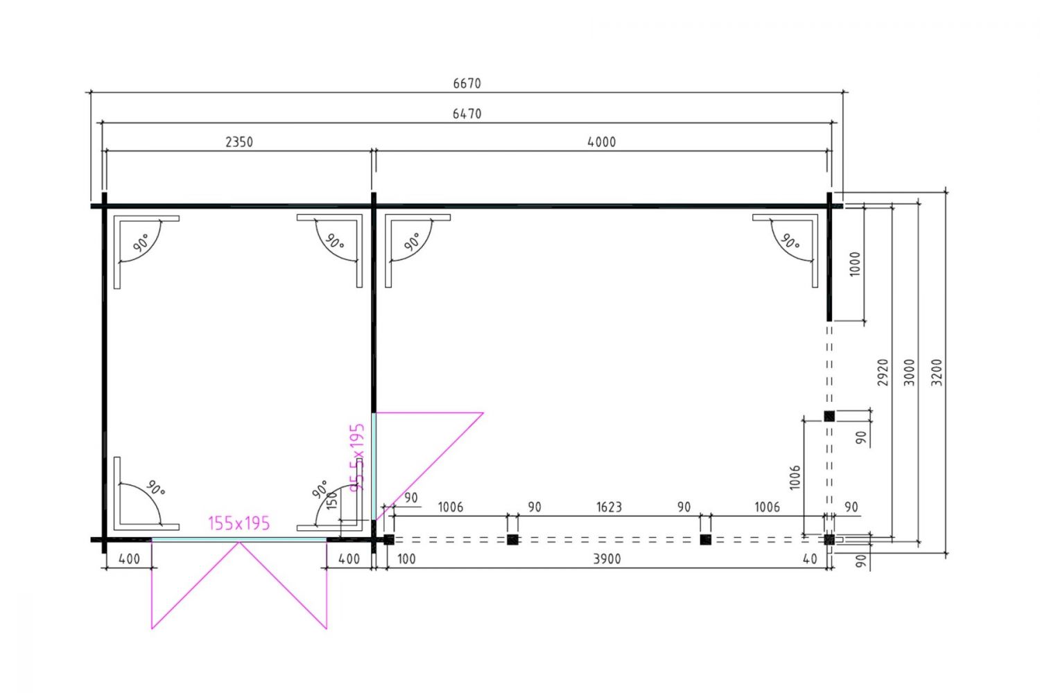 Interflex 6732 - plattegrond